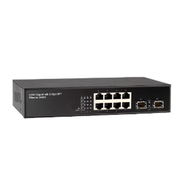 8 portu 10/100/1000 M + 2-Portu Gigabit SFPL2+ Pilnībā pārvaldīts slēdzis