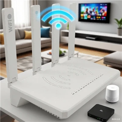 XPON ONU 4GE 1POTS CATV WiFi6 AX3000: kā tas pārveido mājas tīkla pieredzi